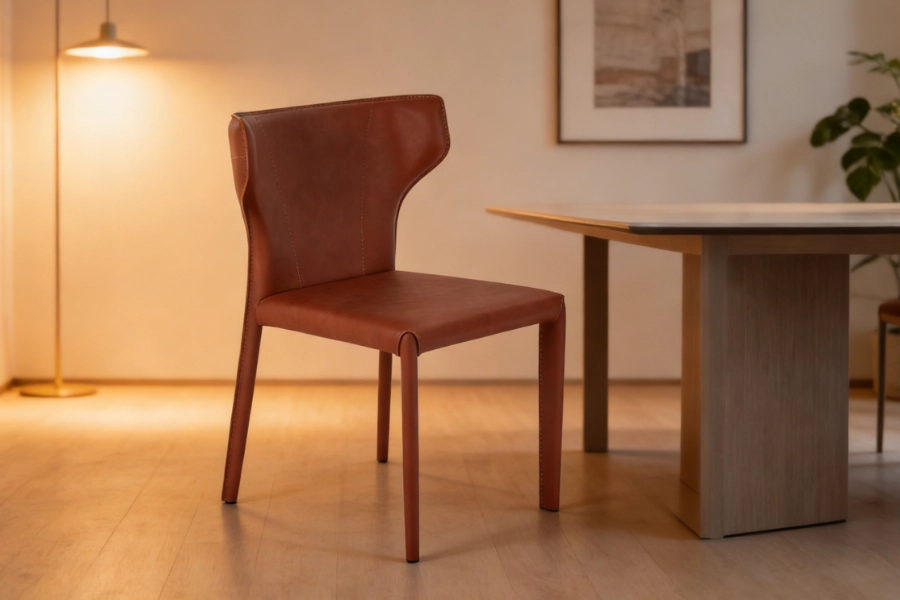 Wing Shadow Leather Chair