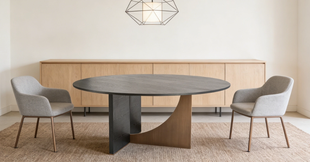 How Can a Round Dining Table Transform a Boring Corner Into a Luxury Suite
