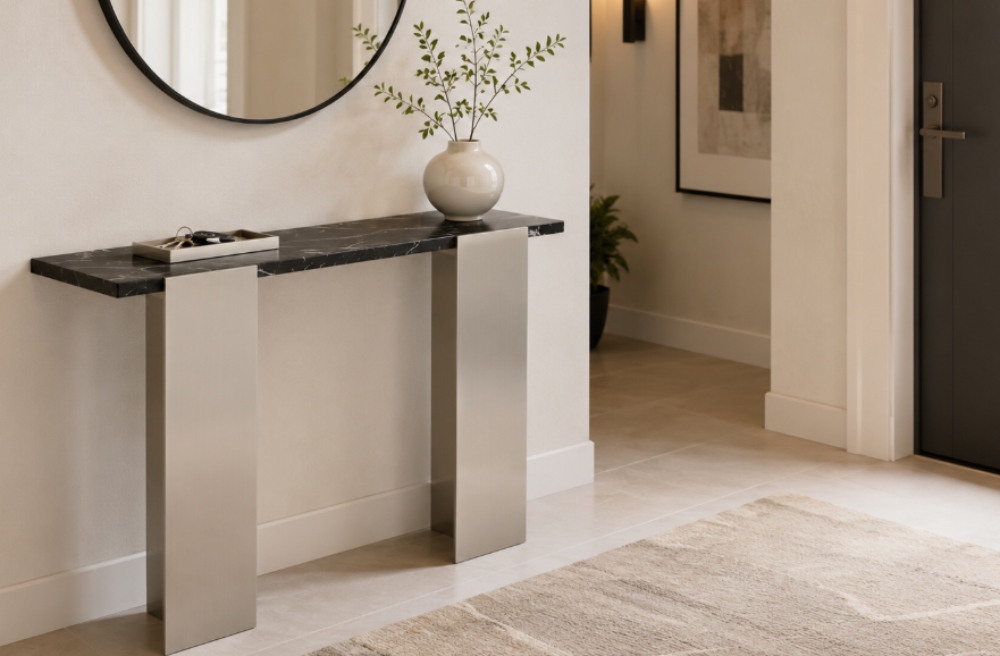How Can a Narrow Console Table Upgrade Small Foyers Without Taking More Space How Can a Narrow Console Table Upgrade Small Foyers Without Taking More Space